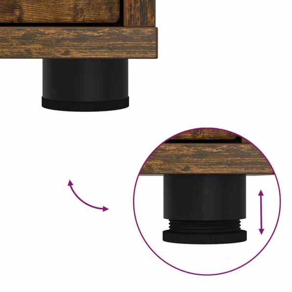 vidaXL Úložné skrine 2 pcs Dymová dub 60 x 48 x 105 cm – Obrázok 13