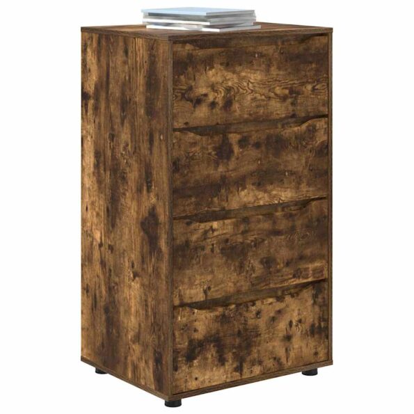 vidaXL Úložné skrine 2 pcs Dymová dub 60 x 48 x 105 cm – Obrázok 3