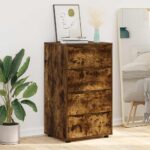 vidaXL Úložné skrine 2 pcs Dymová dub 60 x 48 x 105 cm – Obrázok 6