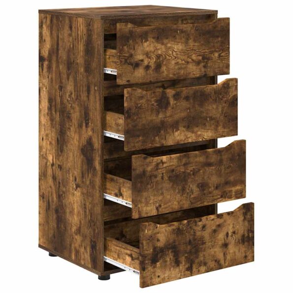 vidaXL Úložné skrine 2 pcs Dymová dub 60 x 48 x 105 cm – Obrázok 7