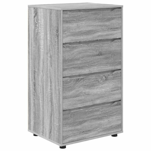 vidaXL Úložné skrine 2 pcs Sivý Sonoma 60 x 48 x 105 cm – Obrázok 2