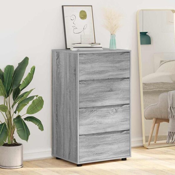 vidaXL Úložné skrine 2 pcs Sivý Sonoma 60 x 48 x 105 cm – Obrázok 6