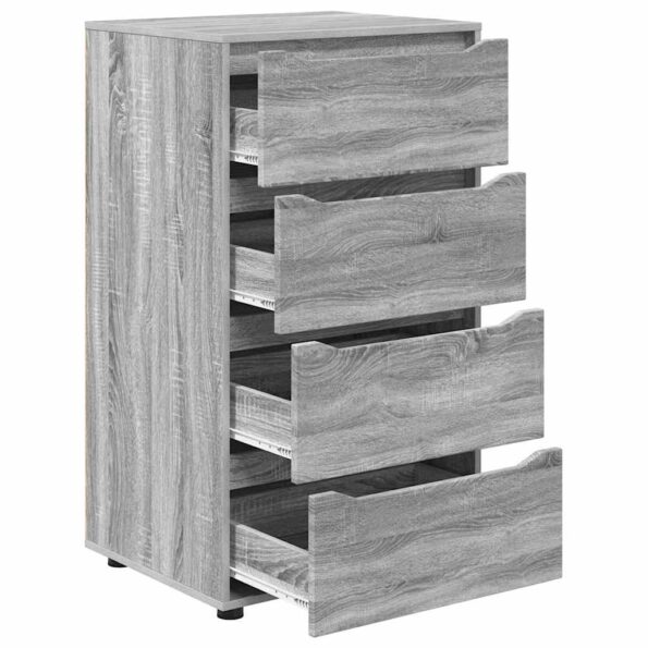 vidaXL Úložné skrine 2 pcs Sivý Sonoma 60 x 48 x 105 cm – Obrázok 7