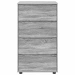 vidaXL Úložné skrine 2 pcs Sivý Sonoma 60 x 48 x 105 cm – Obrázok 8
