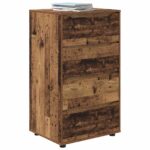 vidaXL Úložné skrine 2 pcs Staré drevo 60 x 48 x 105 cm – Obrázok 3