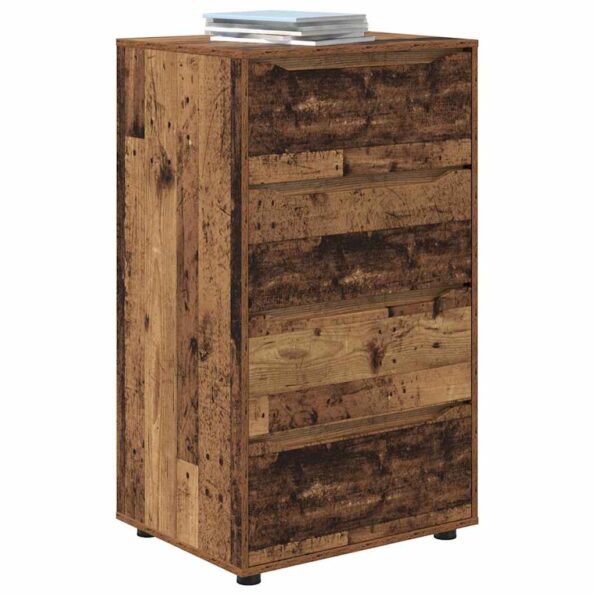 vidaXL Úložné skrine 2 pcs Staré drevo 60 x 48 x 105 cm – Obrázok 3
