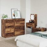vidaXL Úložné skrine 2 pcs Staré drevo 60 x 48 x 105 cm – Obrázok 4