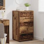 vidaXL Úložné skrine 2 pcs Staré drevo 60 x 48 x 105 cm – Obrázok 5