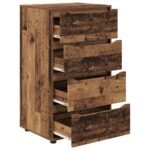 vidaXL Úložné skrine 2 pcs Staré drevo 60 x 48 x 105 cm – Obrázok 7