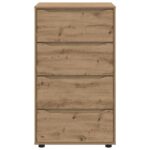 vidaXL Úložné skrine 2 pcs Remeselný dub 60 x 48 x 105 cm – Obrázok 8