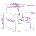 vidaXL Pohovka 2 pcs Modrá Kov – Obrázok 9