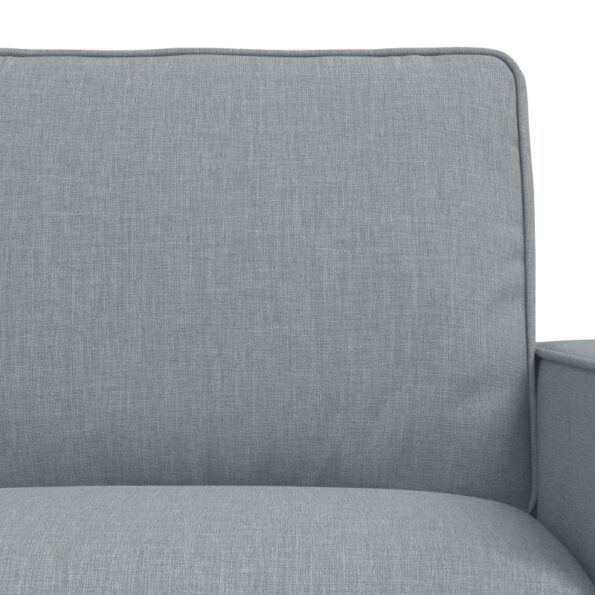 vidaXL Pohovka 2 pcs Svetlosivá Kov – Obrázok 6