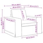 vidaXL Pohovka 2 pcs Svetlosivá Kov – Obrázok 9