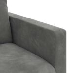 vidaXL Sada pohoviek 2 pcs Tmavo šedá 138 x 78 x 80 cm Zamat – Obrázok 7