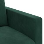 vidaXL Sada pohoviek 2 pcs Tmavozelená 138 x 78 x 80 cm Zamat – Obrázok 7