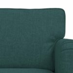 vidaXL Pohovka 120cm 2 pcs Tmavozelená Kov – Obrázok 6