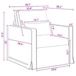 vidaXL Pohovka 2 pcs Tmavo šedá Kov – Obrázok 10