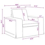 vidaXL Pohovka 2 pcs Tmavo šedá Kov – Obrázok 10