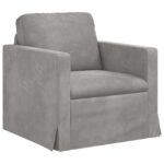 vidaXL Sada pohoviek 2 pcs Svetlosivá 158 x 78 x 80 cm Zamat – Obrázok 4