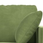 vidaXL Sada pohoviek 2 pcs Svetlo zelená 158 x 78 x 80 cm Zamat – Obrázok 6
