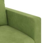 vidaXL Sada pohoviek 2 pcs Svetlo zelená 158 x 78 x 80 cm Zamat – Obrázok 7