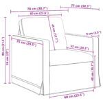 vidaXL Sada pohoviek 2 pcs Víno červené 158 x 78 x 80 cm Zamat – Obrázok 9