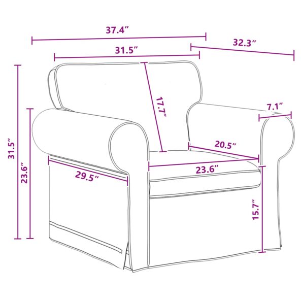 vidaXL Pohovka 2 pcs Tmavo šedá Kov – Obrázok 10