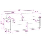 vidaXL Pohovka 2 pcs Tmavo šedá Kov – Obrázok 12