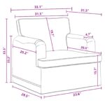 vidaXL Pohovka 180cm 2 pcs Tmavo šedá Kov – Obrázok 10