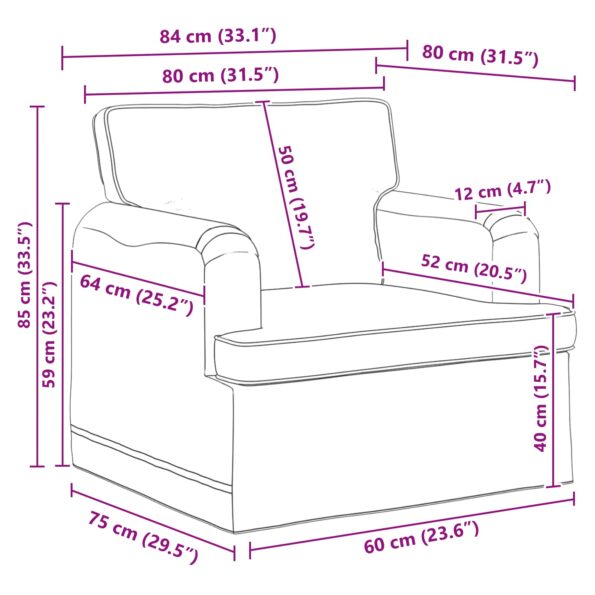 vidaXL Pohovka 180cm 2 pcs Krémová Kov – Obrázok 9