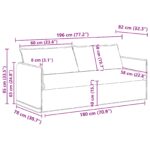 vidaXL Pohovka 180cm 2 pcs Tmavozelená Kov – Obrázok 10