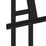 vidaXL Stánky na výstavy 2 pcs Čierna 26.5 x 26.5 x 127 cm Železo – Obrázok 6