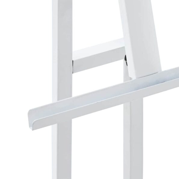 vidaXL Stánky na výstavy 2 pcs Biela 26.5 x 26.5 x 127 cm Železo – Obrázok 10
