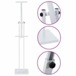 vidaXL Stánky na výstavy 2 pcs Biela 26.5 x 26.5 x 127 cm Železo – Obrázok 11