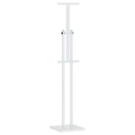 vidaXL Stánky na výstavy 2 pcs Biela 26.5 x 26.5 x 127 cm Železo – Obrázok 5