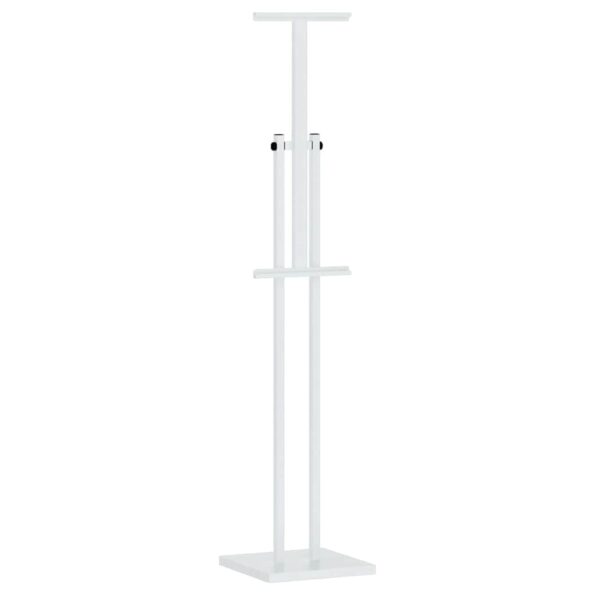 vidaXL Stánky na výstavy 2 pcs Biela 26.5 x 26.5 x 127 cm Železo – Obrázok 5