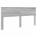 vidaXL Rám postele Sivý Sonoma 200 x 200 cm Kompozitné drevo – Obrázok 6