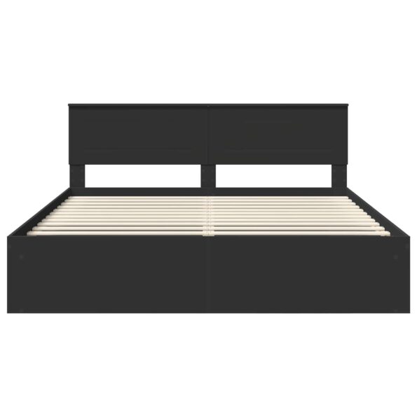 vidaXL Rám postele Čierna 180 x 200 cm Kompozitné drevo – Obrázok 7
