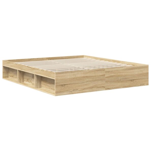 vidaXL Rám postele Sonoma 180 x 200 cm Kompozitné drevo – Obrázok 5