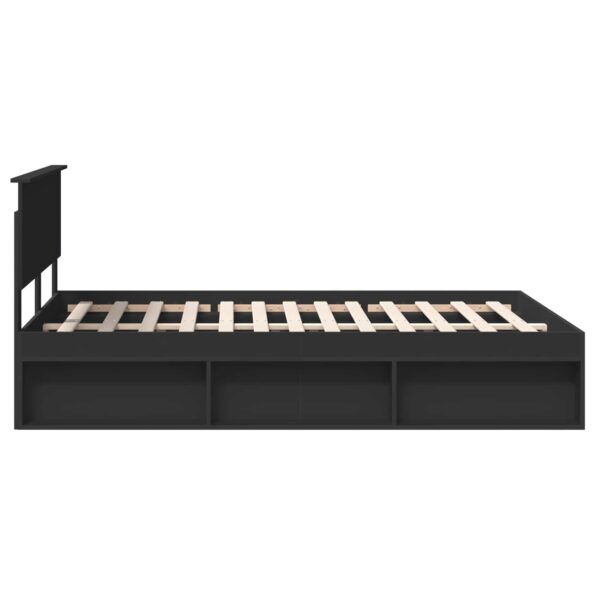 vidaXL Rám postele Čierna 160 x 200 cm Kompozitné drevo – Obrázok 8