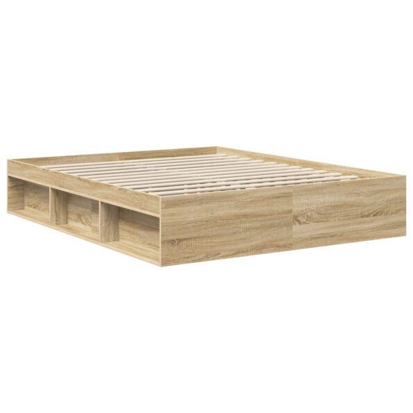 vidaXL Rám postele Sonoma 160 x 200 cm Kompozitné drevo – Obrázok 5