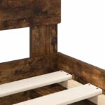 vidaXL Rám postele Dymová dub 150 x 200 cm Kompozitné drevo – Obrázok 10