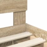 vidaXL Rám postele Sonoma 140 x 190 cm Kompozitné drevo – Obrázok 10