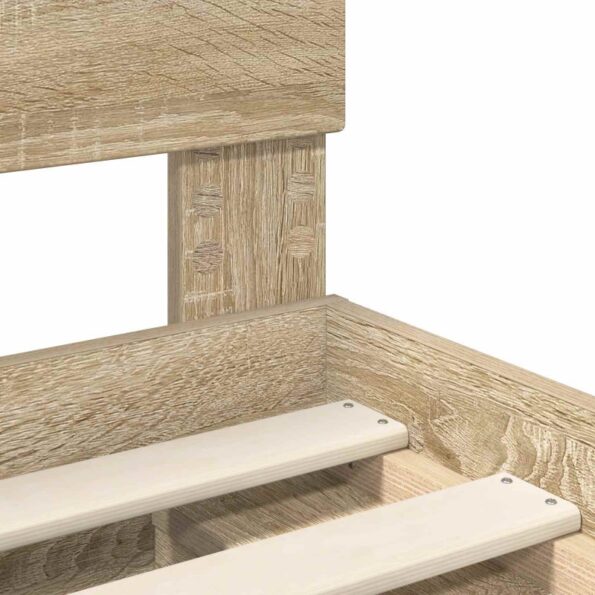vidaXL Rám postele Sonoma 140 x 190 cm Kompozitné drevo – Obrázok 10