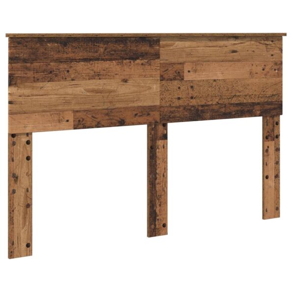 vidaXL Rám postele Staré drevo 140 x 190 cm Kompozitné drevo – Obrázok 6
