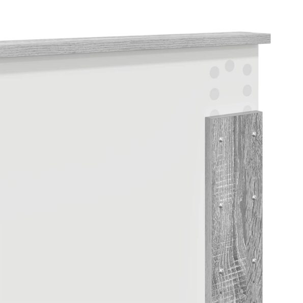 vidaXL Rám postele Sivý Sonoma 135 x 190 cm Kompozitné drevo – Obrázok 11