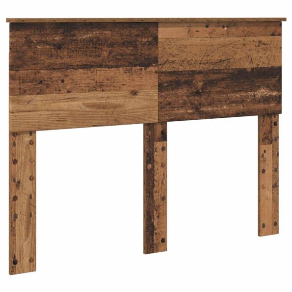 vidaXL Rám postele Staré drevo 135 x 190 cm Kompozitné drevo – Obrázok 6