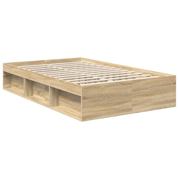 vidaXL Rám postele Sonoma 120 x 190 cm Kompozitné drevo – Obrázok 5