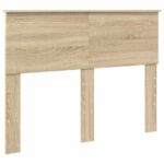 vidaXL Rám postele Sonoma 120 x 190 cm Kompozitné drevo – Obrázok 6