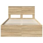 vidaXL Rám postele Sonoma 120 x 190 cm Kompozitné drevo – Obrázok 7